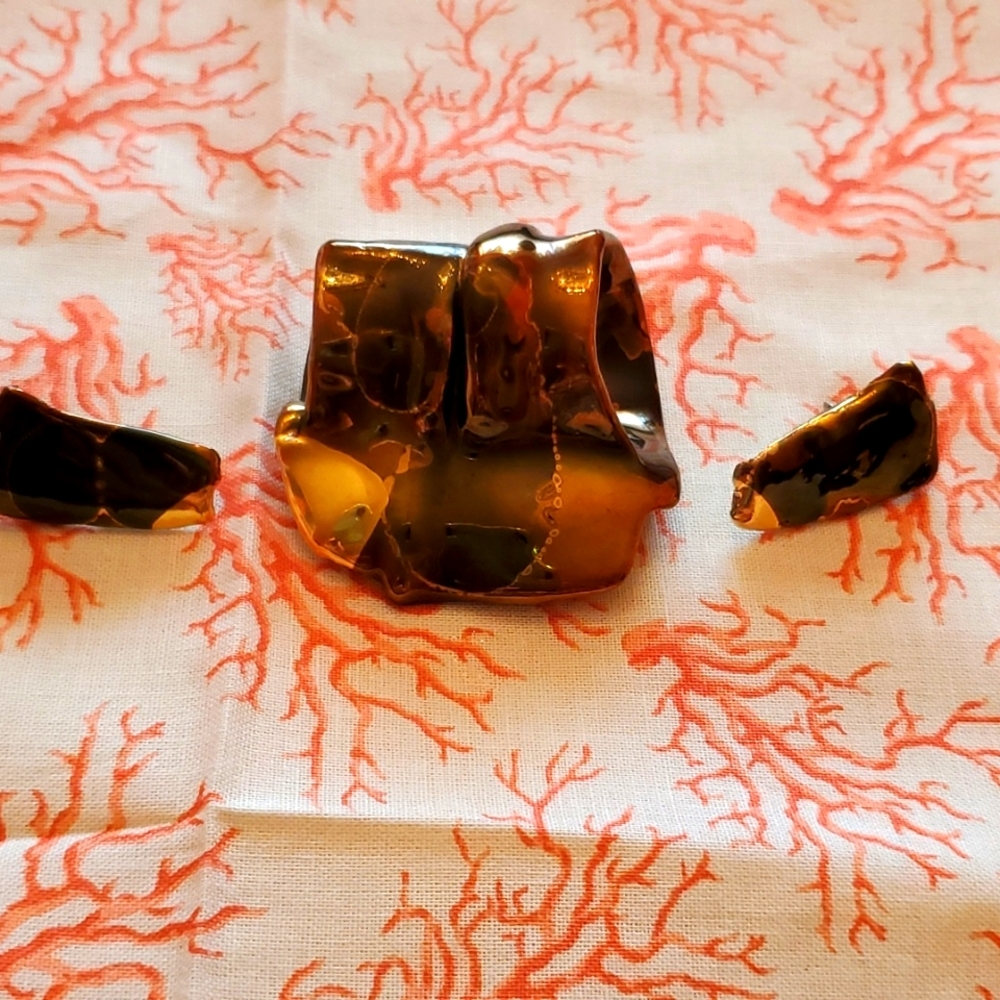 Scarf holder slide and earrings no106